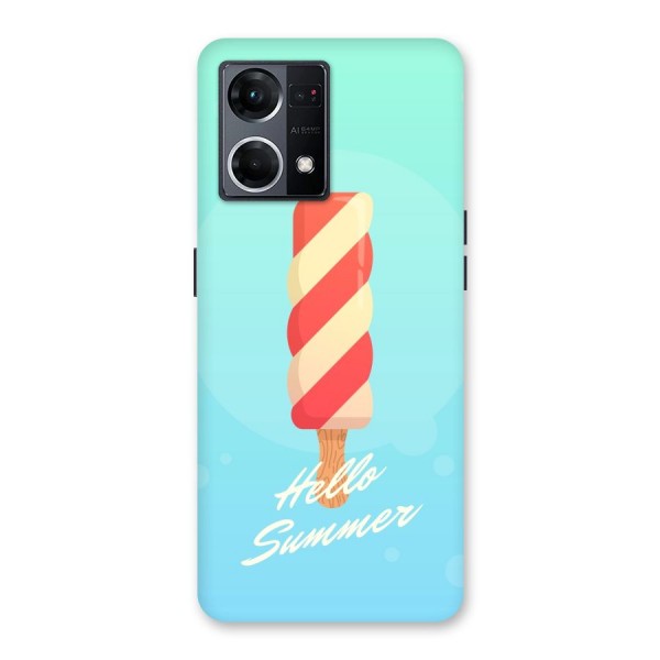 Hello Summer Glass Back Case for Oppo F21 Pro 5G