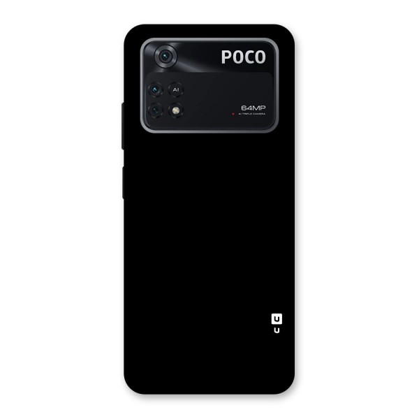 Just Black Back Case for Poco M4 Pro 4G