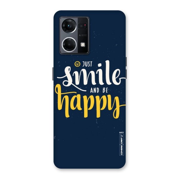 Just Smile Glass Back Case for Oppo F21 Pro 5G