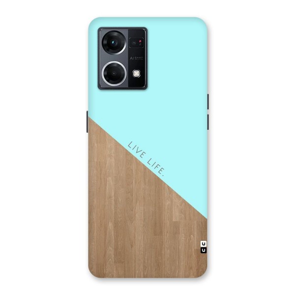 Live Life Glass Back Case for Oppo F21 Pro 5G