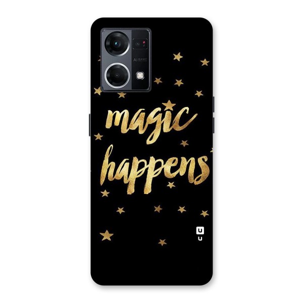 Magic Happens Glass Back Case for Oppo F21 Pro 5G