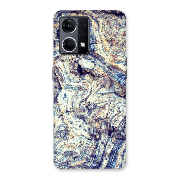 Marble Pattern Glass Back Case for Oppo F21 Pro 5G