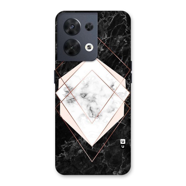 Marble Texture Print Back Case for Oppo Reno8 5G