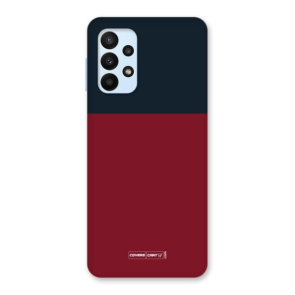 Maroon and Navy Blue Back Case for Galaxy A23