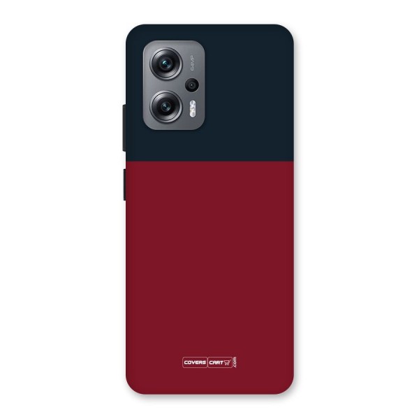 Maroon and Navy Blue Back Case for Redmi K50i