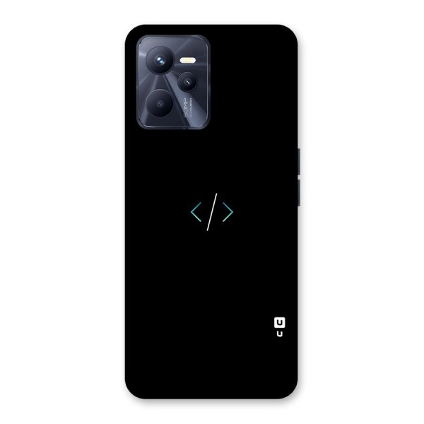 Minimal Dark Coding Back Case for Realme C35