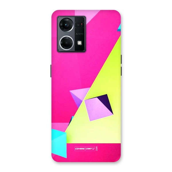 Motion Triangles Glass Back Case for Oppo F21 Pro 5G