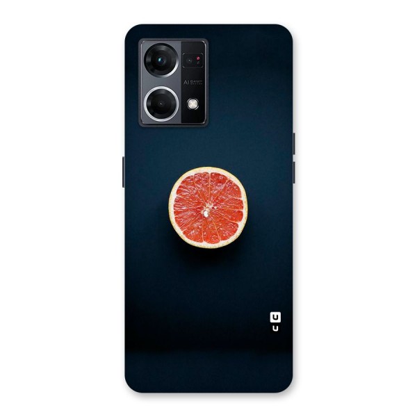 Orange Design Glass Back Case for Oppo F21 Pro 5G