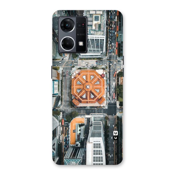 Orange Dome Glass Back Case for Oppo F21 Pro 5G