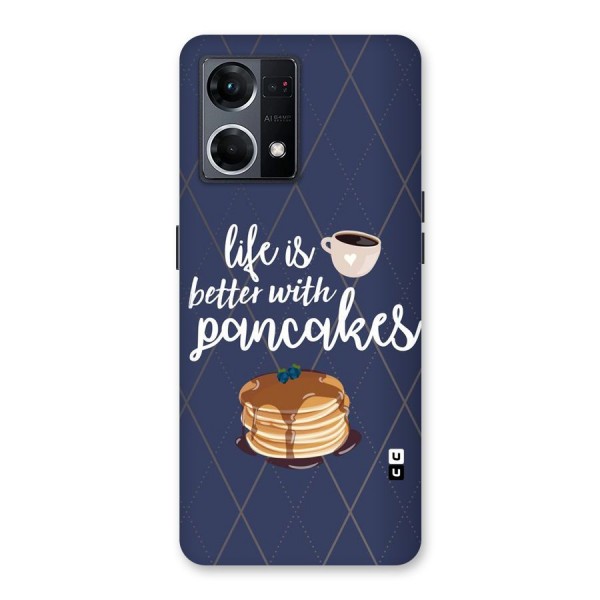 Pancake Life Glass Back Case for Oppo F21 Pro 5G