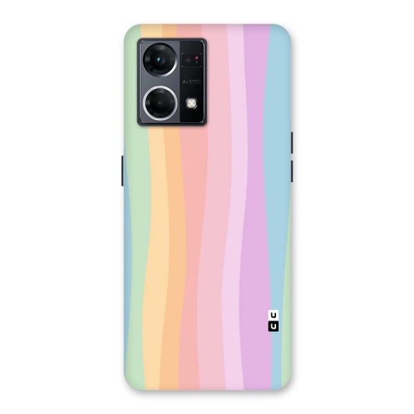 Pastel Curves Glass Back Case for Oppo F21 Pro 5G