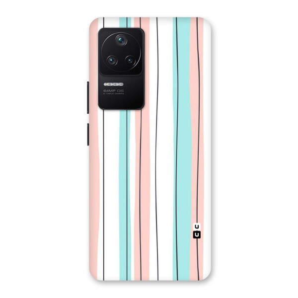 Pastel Tri Stripes Back Case for Poco F4 5G