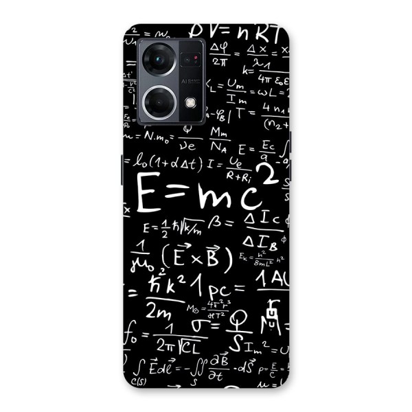 Physics Equation Glass Back Case for Oppo F21 Pro 5G