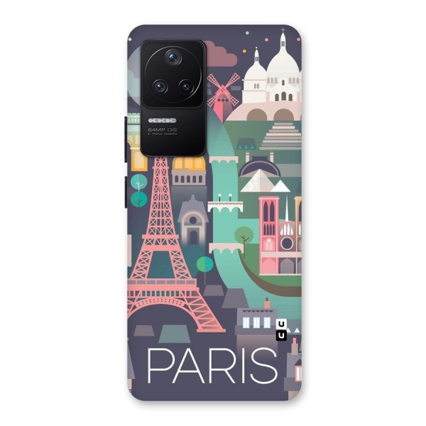 Pink Cute Tower Back Case for Poco F4 5G