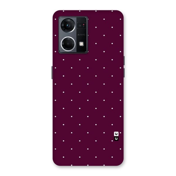 Purple Polka Glass Back Case for Oppo F21 Pro 5G