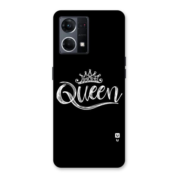 Queen Crown Glass Back Case for Oppo F21 Pro 5G