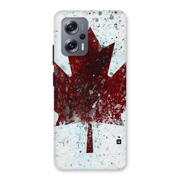 Red Maple Snow Back Case for Redmi K50i