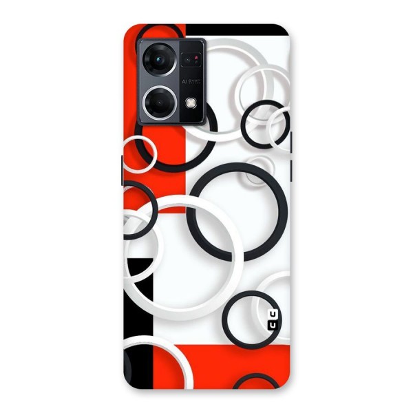 Rings Abstract Glass Back Case for Oppo F21 Pro 5G