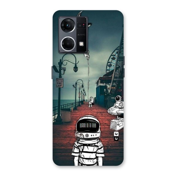 Robotic Design Glass Back Case for Oppo F21 Pro 5G