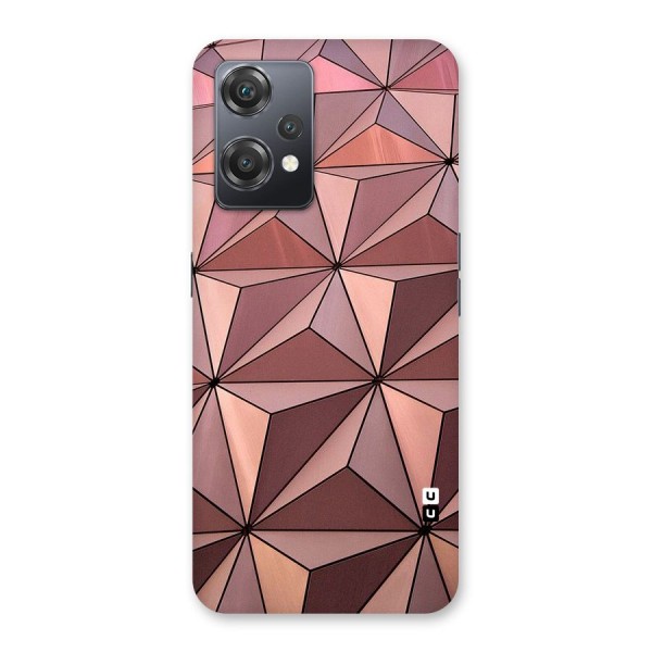Rosegold Abstract Shapes Back Case for OnePlus Nord CE 2 Lite 5G