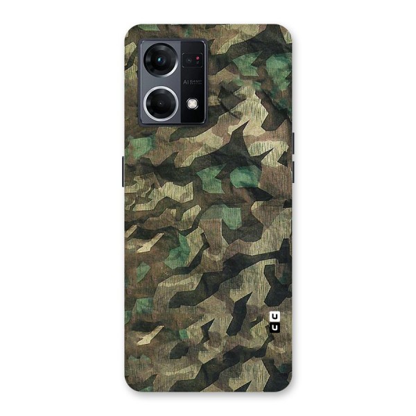 Rugged Army Glass Back Case for Oppo F21 Pro 5G