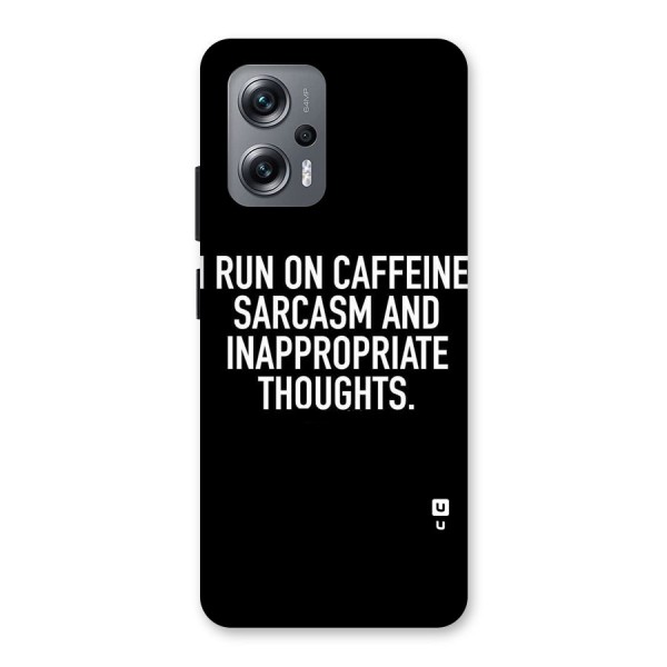 Sarcasm And Caffeine Back Case for Redmi K50i