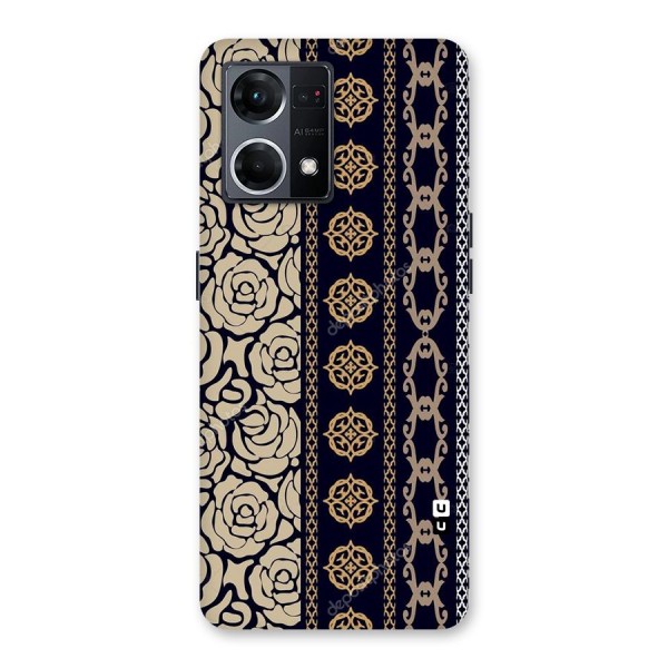 Seamless Pattern Glass Back Case for Oppo F21 Pro 5G