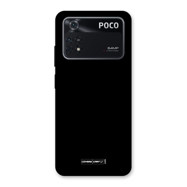 Simple Black Back Case for Poco M4 Pro 4G