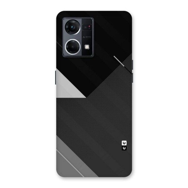 Slant Grey Glass Back Case for Oppo F21 Pro 5G