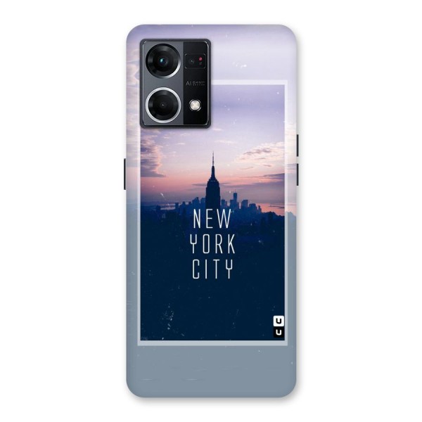 Sleepless City Glass Back Case for Oppo F21 Pro 5G