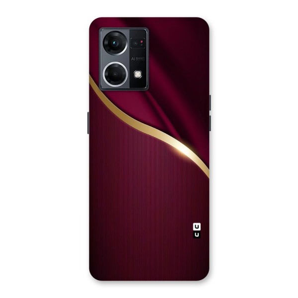 Smooth Maroon Glass Back Case for Oppo F21 Pro 5G