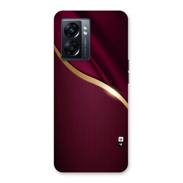 Smooth Maroon Back Case for Oppo K10 5G