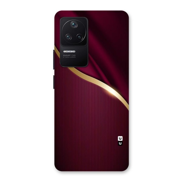 Smooth Maroon Back Case for Poco F4 5G