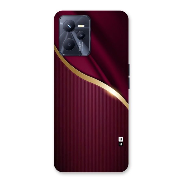 Smooth Maroon Back Case for Realme C35