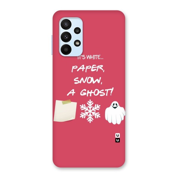 Snow Paper Back Case for Galaxy A23