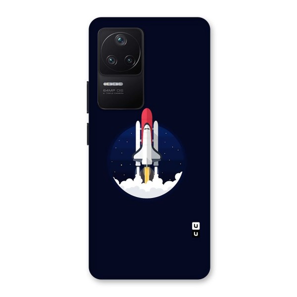 Space Rocket Minimal Back Case for Poco F4 5G