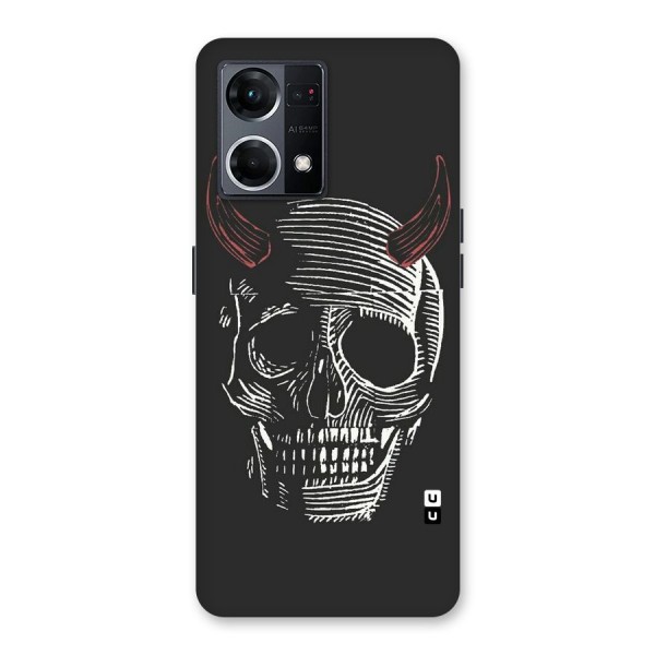 Spooky Face Glass Back Case for Oppo F21 Pro 5G