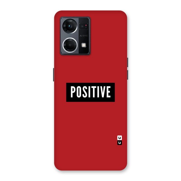 Stay Positive Glass Back Case for Oppo F21 Pro 5G