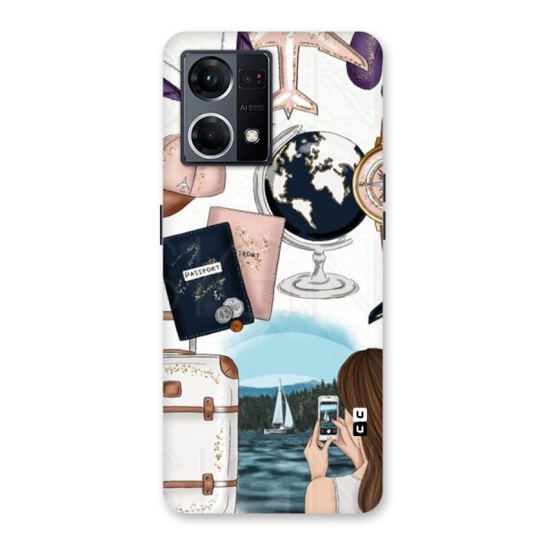 Travel Diaries Glass Back Case for Oppo F21 Pro 5G