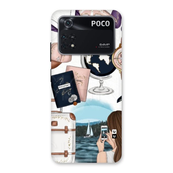 Travel Diaries Back Case for Poco M4 Pro 4G