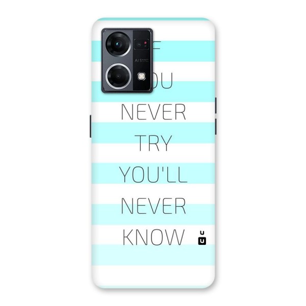 Try Know Glass Back Case for Oppo F21 Pro 5G