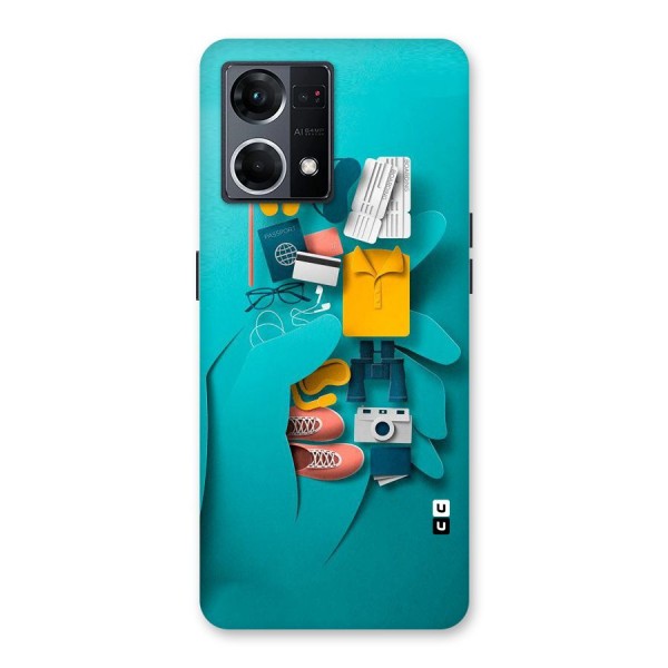 Vacay Vibes Glass Back Case for Oppo F21 Pro 5G