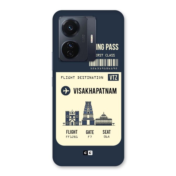 Vishakapatnam Boarding Pass Back Case for Vivo T1 Pro