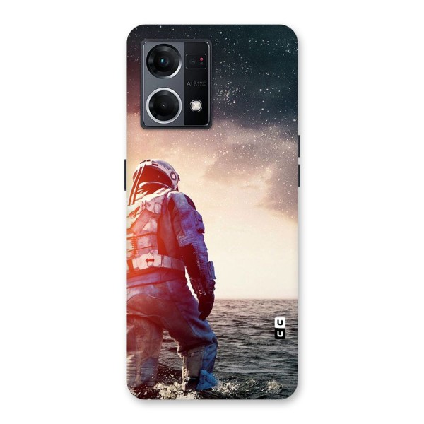 Water Astronaut Glass Back Case for Oppo F21 Pro 5G