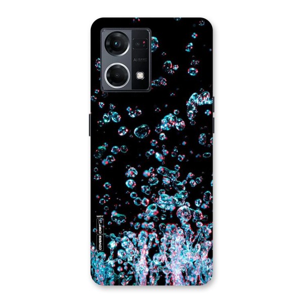 Water Droplets Glass Back Case for Oppo F21 Pro 5G