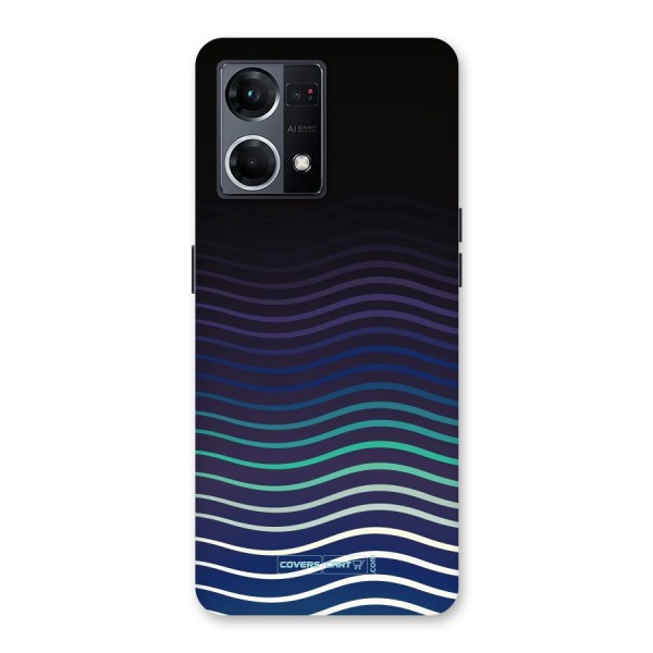 Wavy Stripes Glass Back Case for Oppo F21 Pro 5G