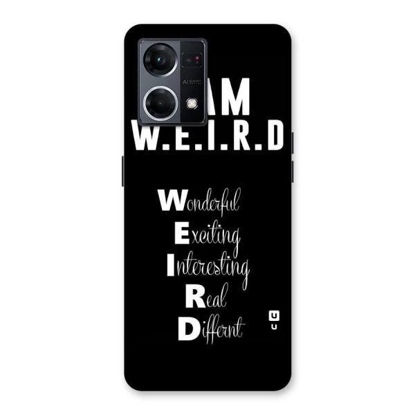 Weird Me Glass Back Case for Oppo F21 Pro 5G