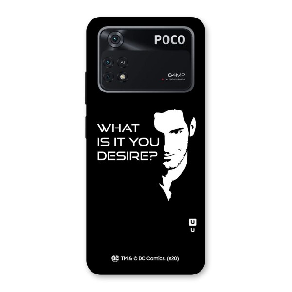 What Do You Desire Back Case for Poco M4 Pro 4G
