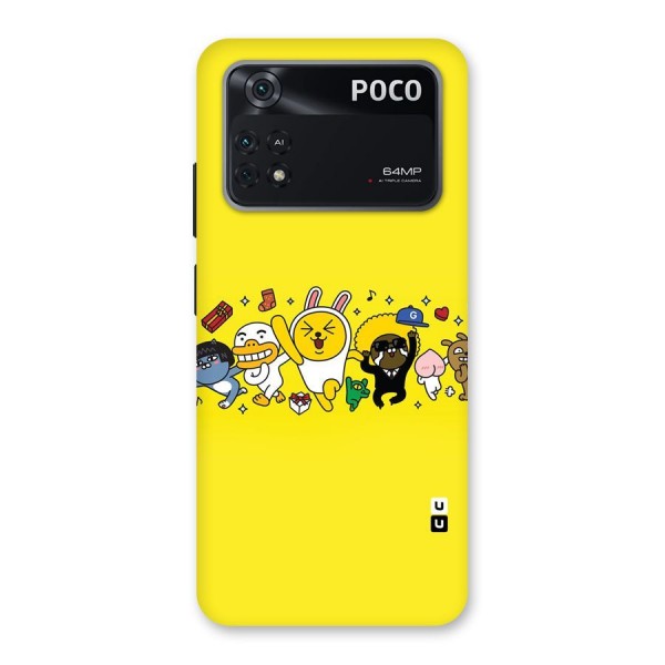 Yellow Friends Back Case for Poco M4 Pro 4G