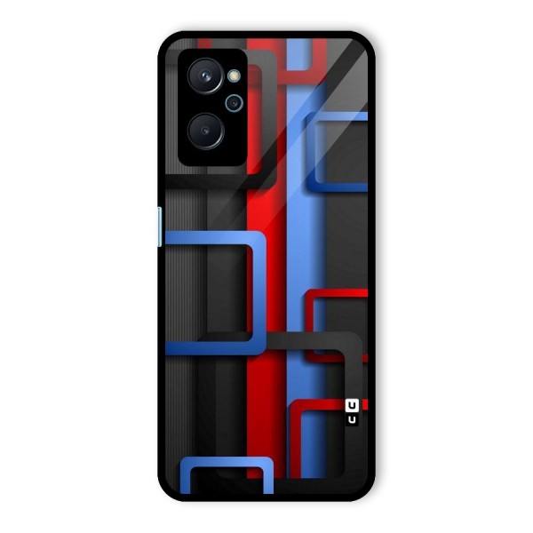 Abstract Box Glass Back Case for Realme 9i